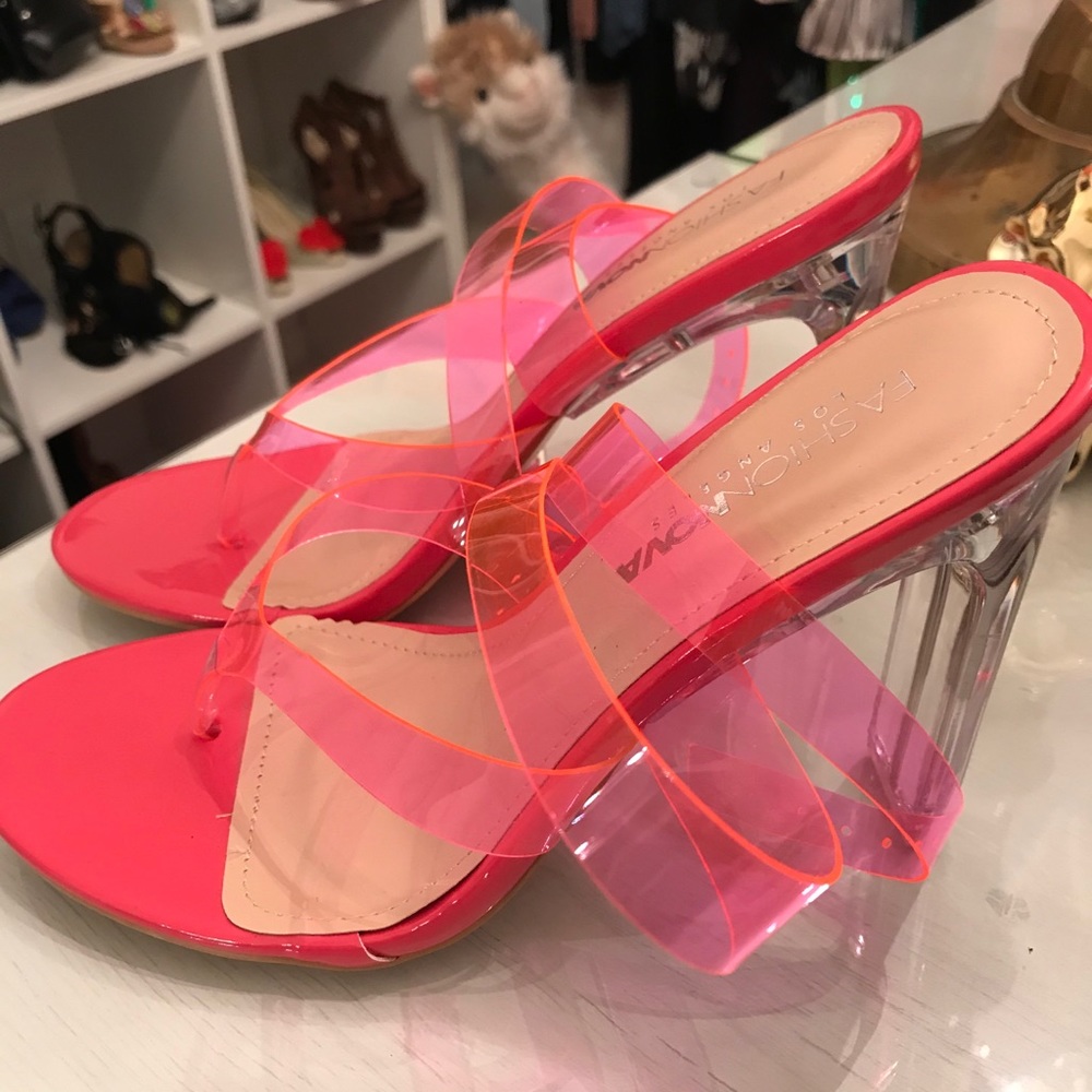 Fashion Nova jelly heels